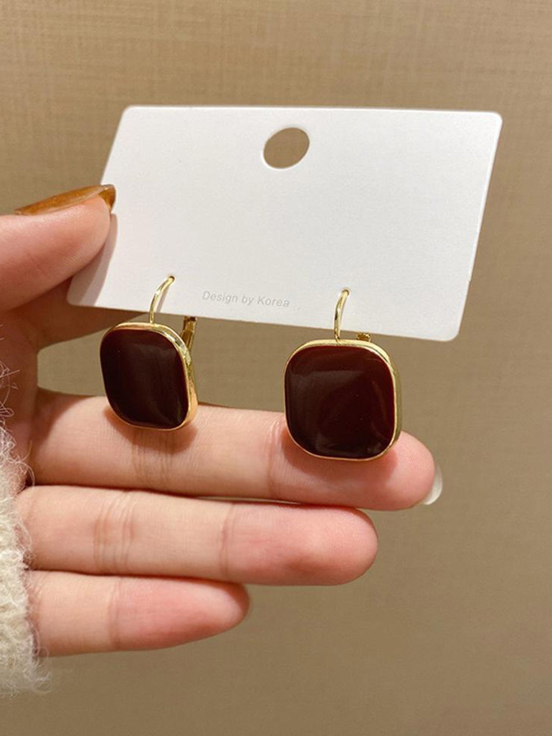 

DESTINY JEWELS Gold-Plated Contemporary Drop Earrings