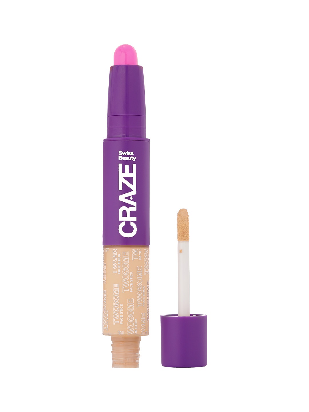 

SWISS BEAUTY Craze Twosome Lightweight Concealer & Blush 7.6g + 1.8g - Light/Rose 2, Beige