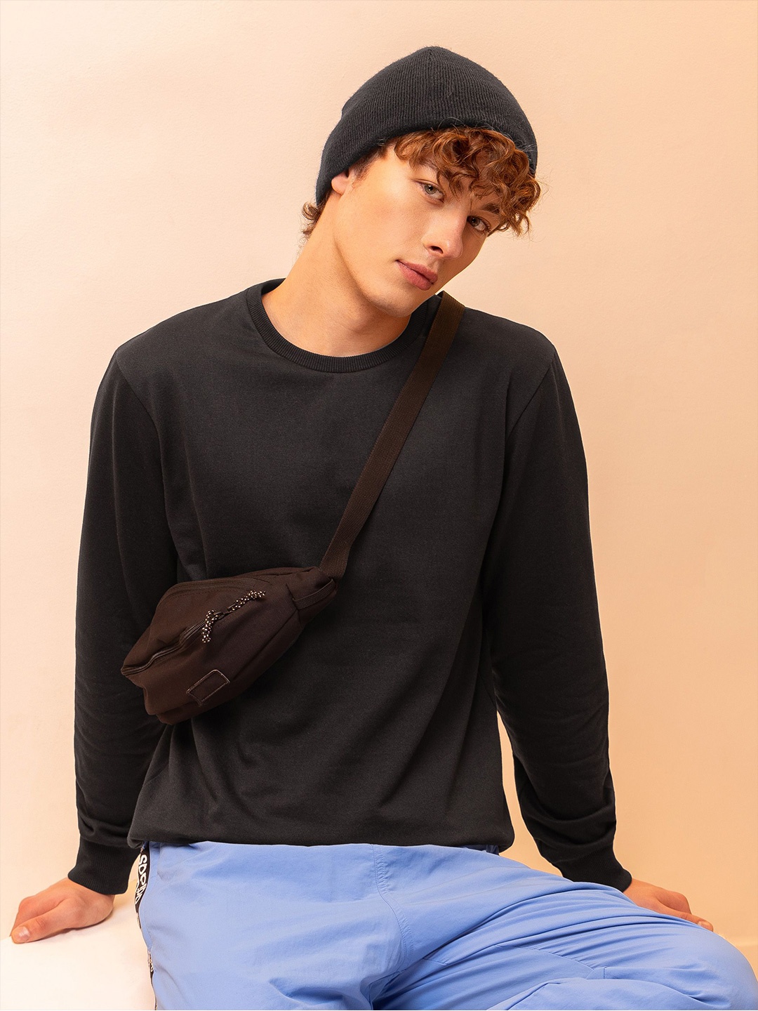 

Beyoung Men Sweatshirt, Black
