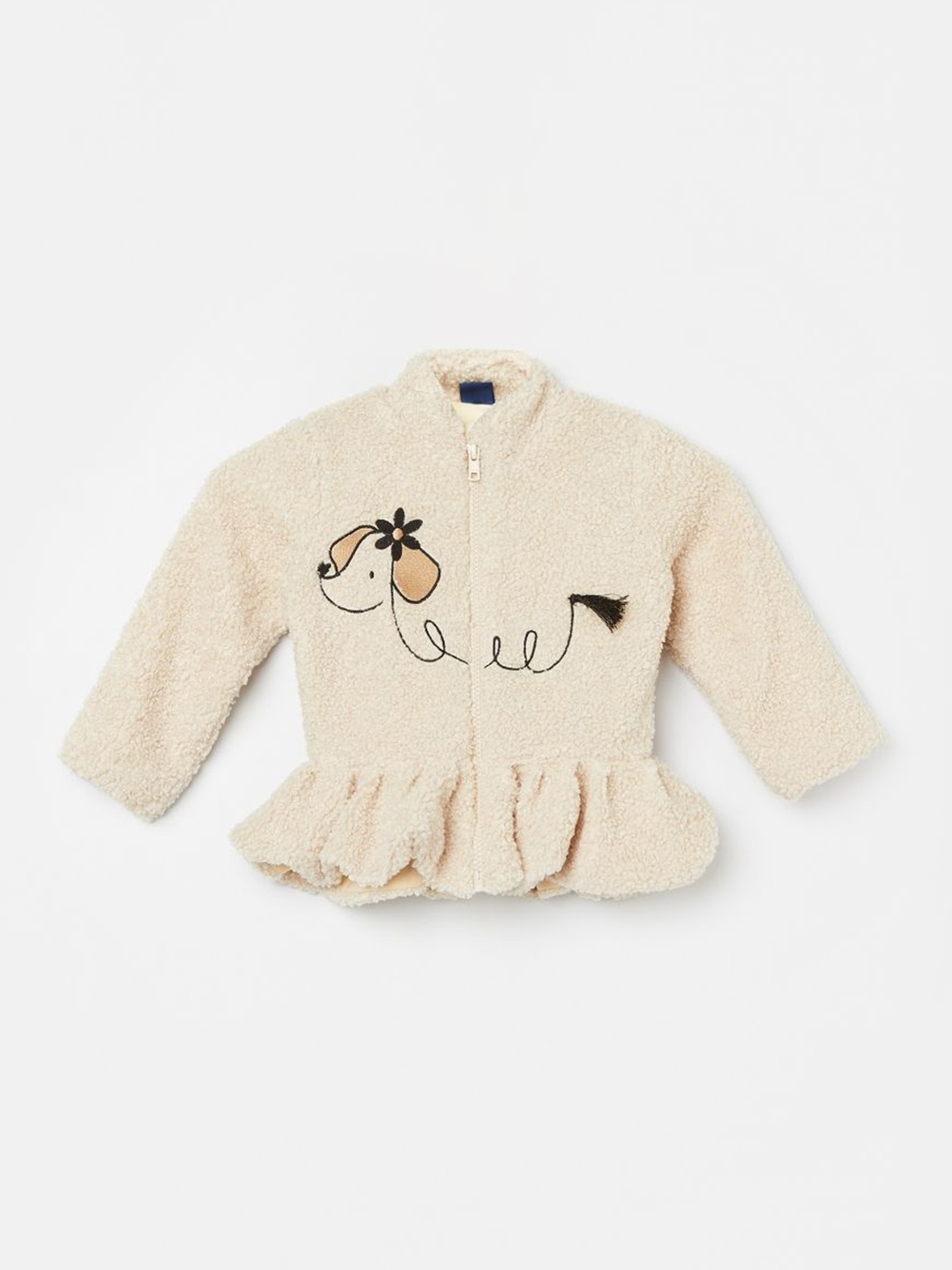 

Juniors by Lifestyle Girls Embroidered Sweatshirt, Beige