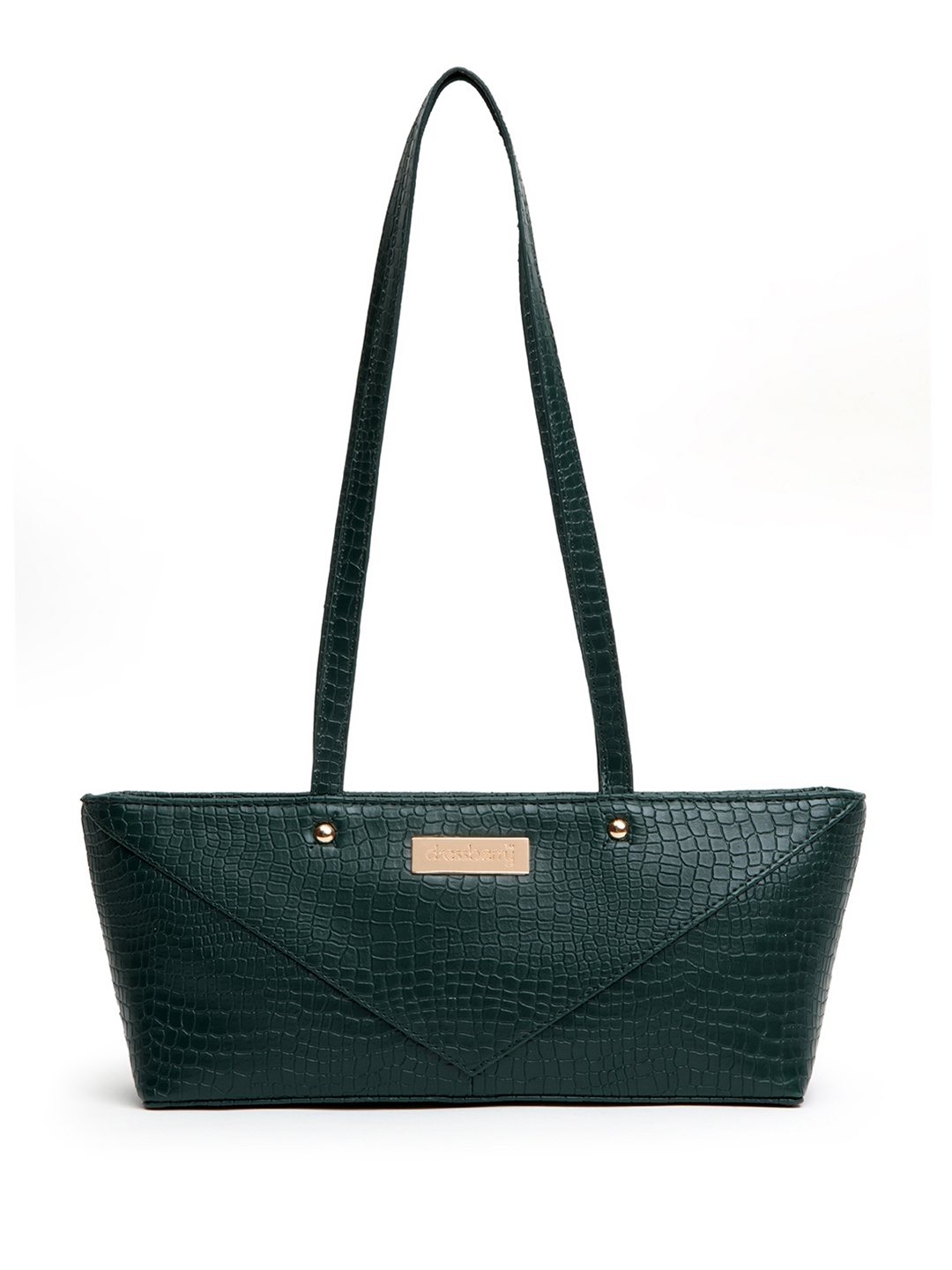 

DressBerry Women Textured Structured Shoulder Bag, Olive