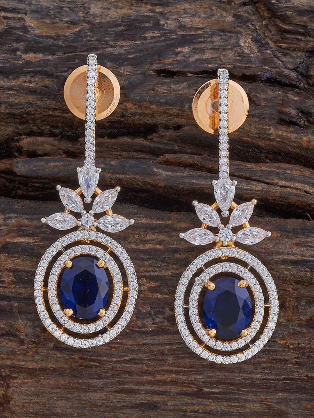 

Kushal's Fashion Jewellery Teardrop Shaped Drop Earrings, Blue