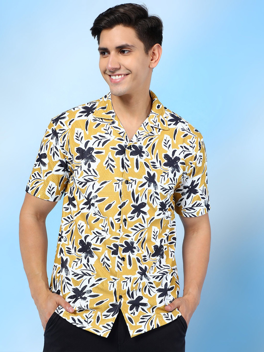 

INDICLUB Men Floral Opaque Casual Shirt, Multi