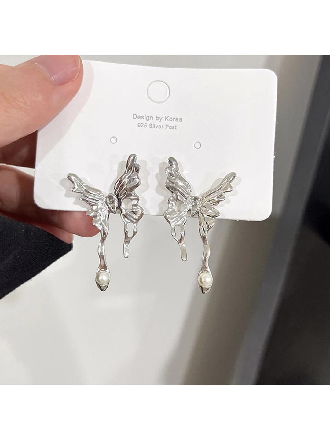 

DESTINY JEWELS Silver-Plated Contemporary Drop Earrings, Gold
