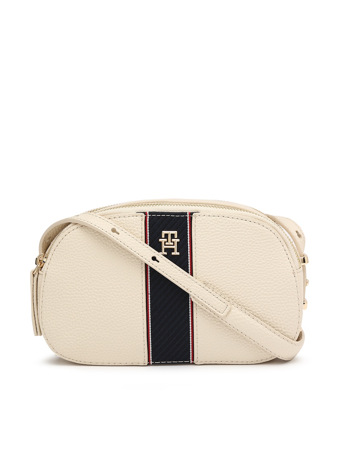 

Tommy Hilfiger PU Structured Sling Bag, Beige