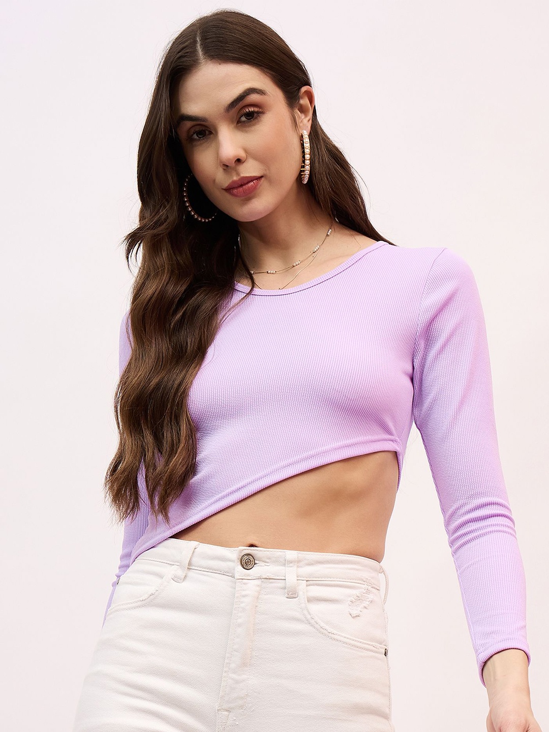 

Mayra Women Crop Top, Lavender