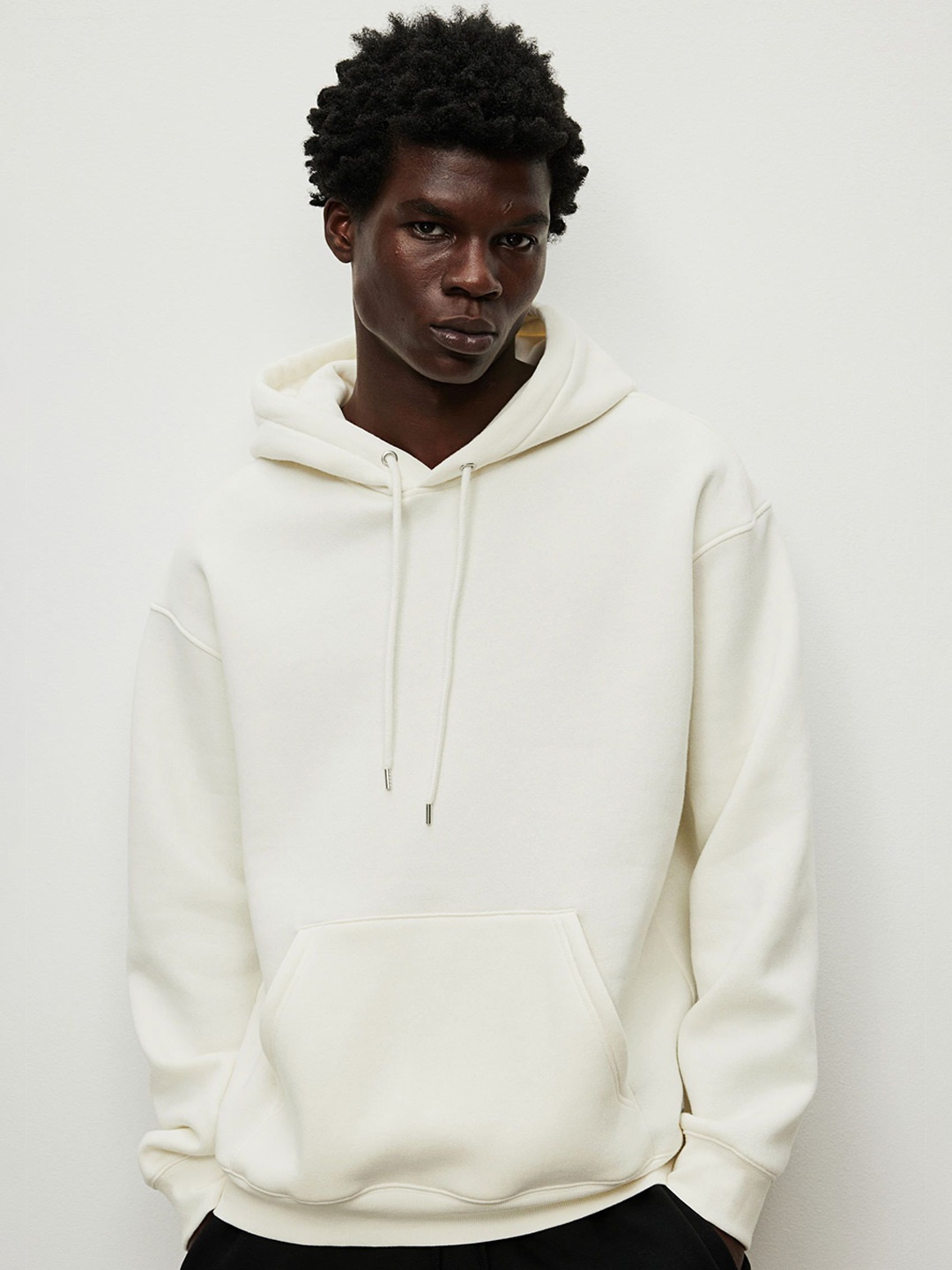 

H&M Loose Fit Hoodie, White