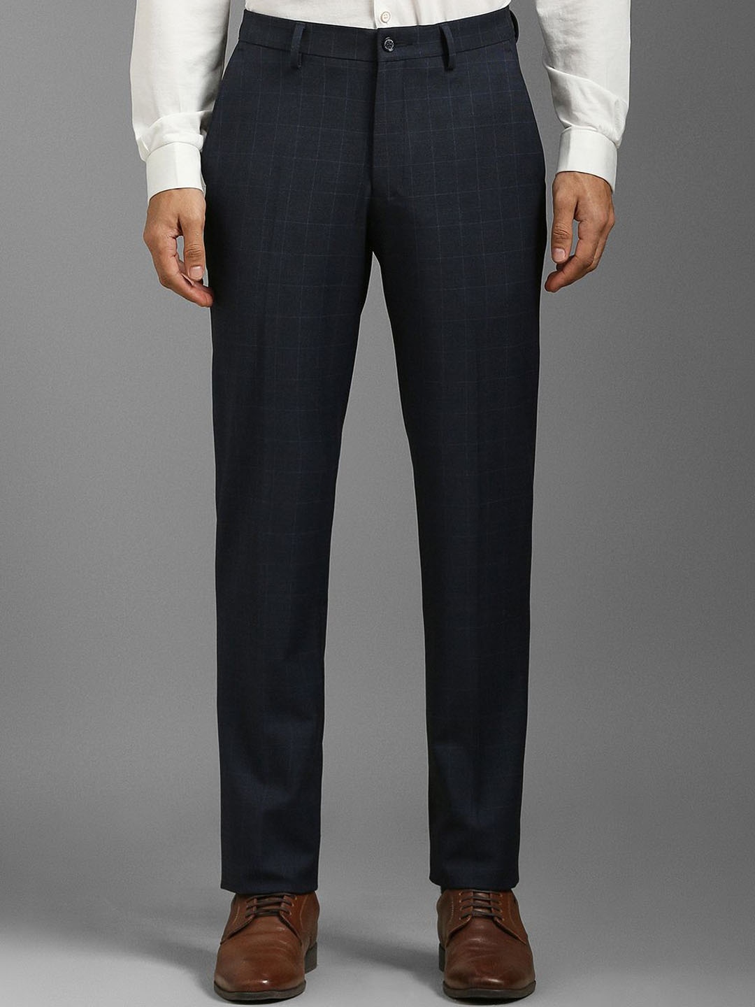 

Louis Philippe Men Slim Fit Trousers, Charcoal