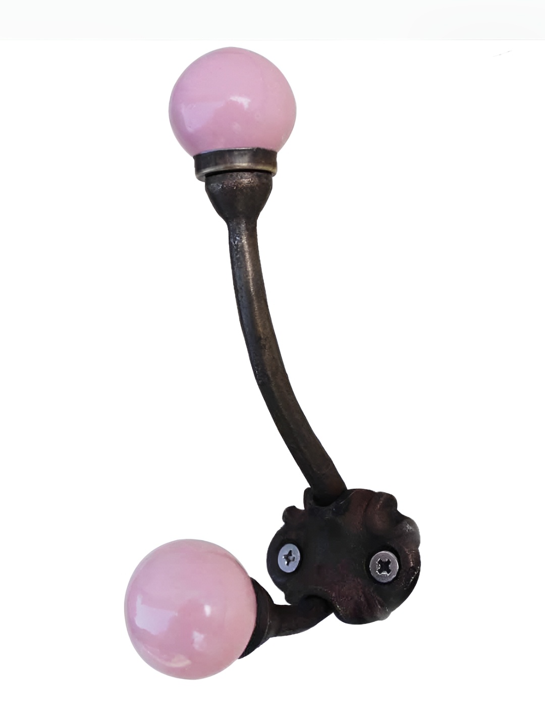 

IndianShelf Pink Ceramic Key Hooks Hangers for Clothes Wall Hooks