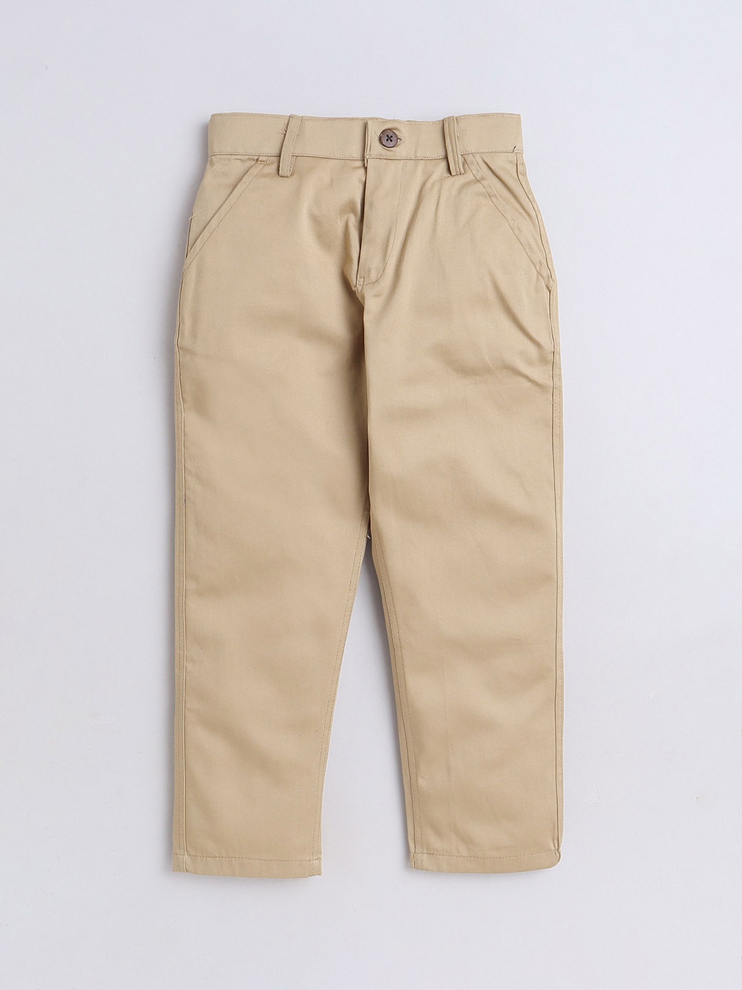 

BAATCHEET Boys Pure Cotton Trousers, Beige