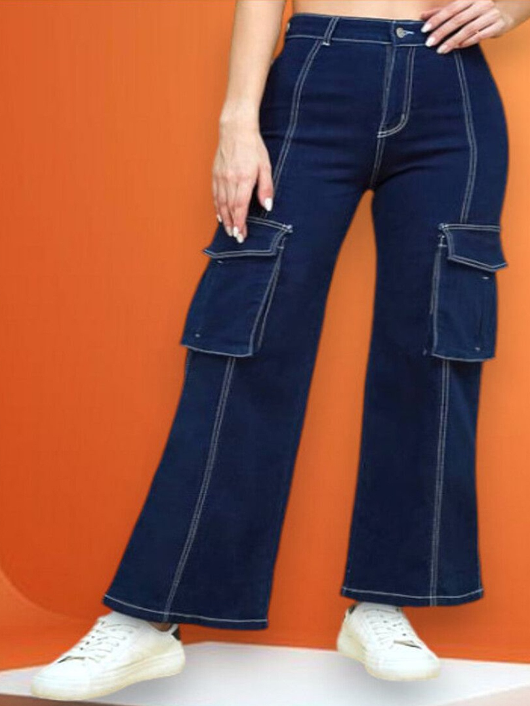 

Perfect Outlet Women High-Rise Stretchable Jeans, Navy blue