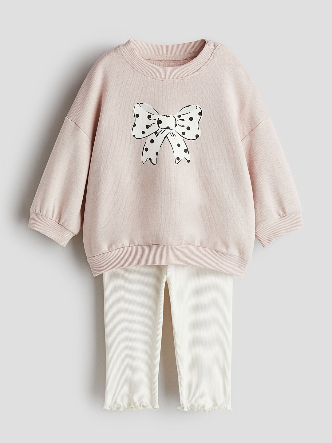 

H&M 2-Piece Print-Motif Set, Pink