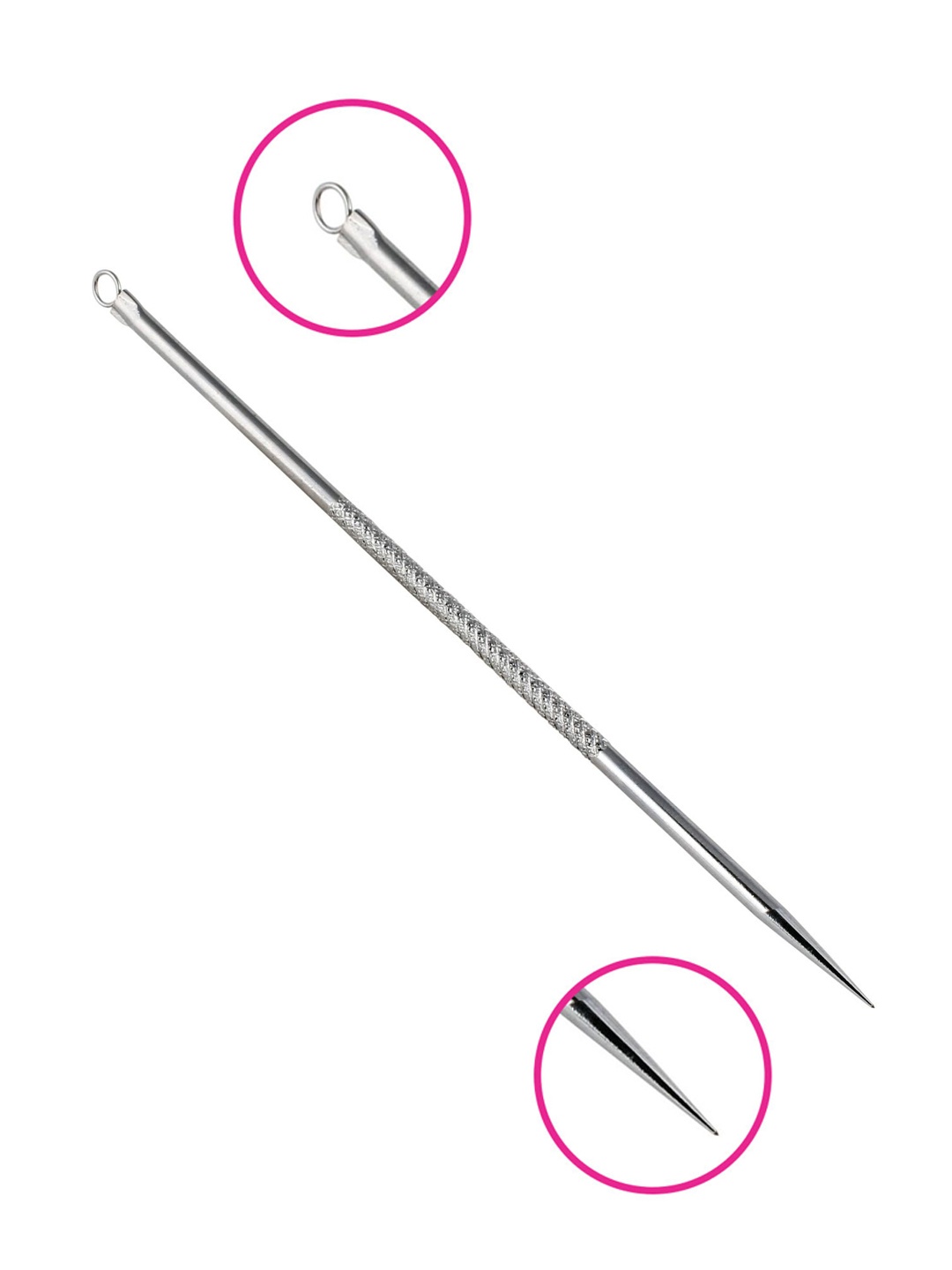 

VEGA Stainless Steel Pointed Black Head Remover - BHR-01, Silver