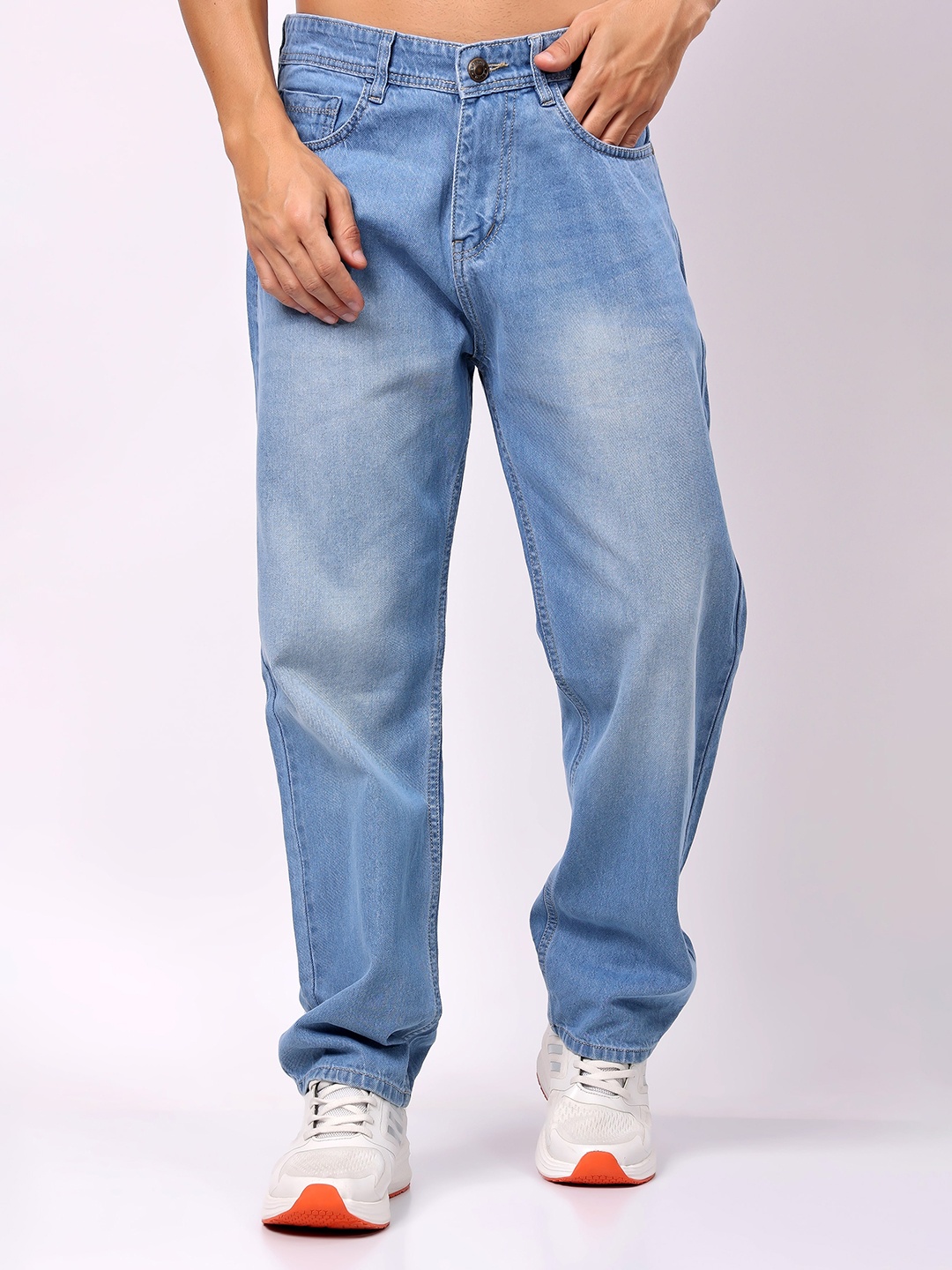 

London Hills Men Relaxed Fit Stretchable Jeans, Blue