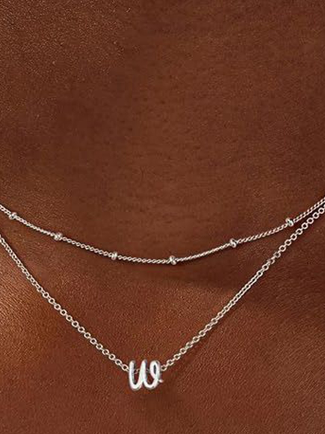 

StyleCast x Revolte Brass Silver-Plated Layered Chain