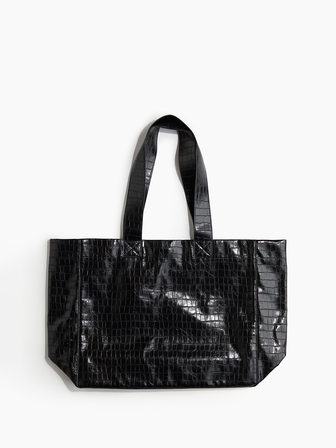 

H&M Coated Shopper, Black