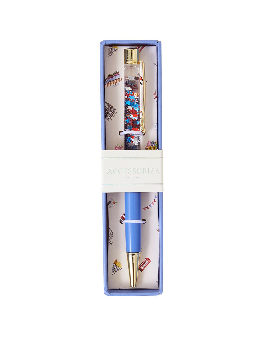 

Accessorize London Confetti Pen Craft Accessories Stationery, Blue