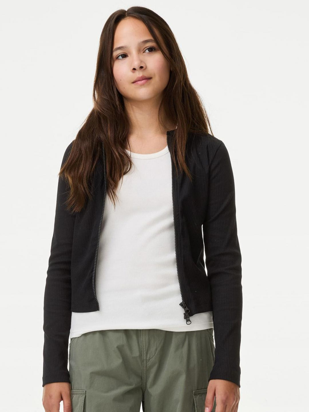 

Marks & Spencer Girls Hooded Cotton Sweatshirt, Black
