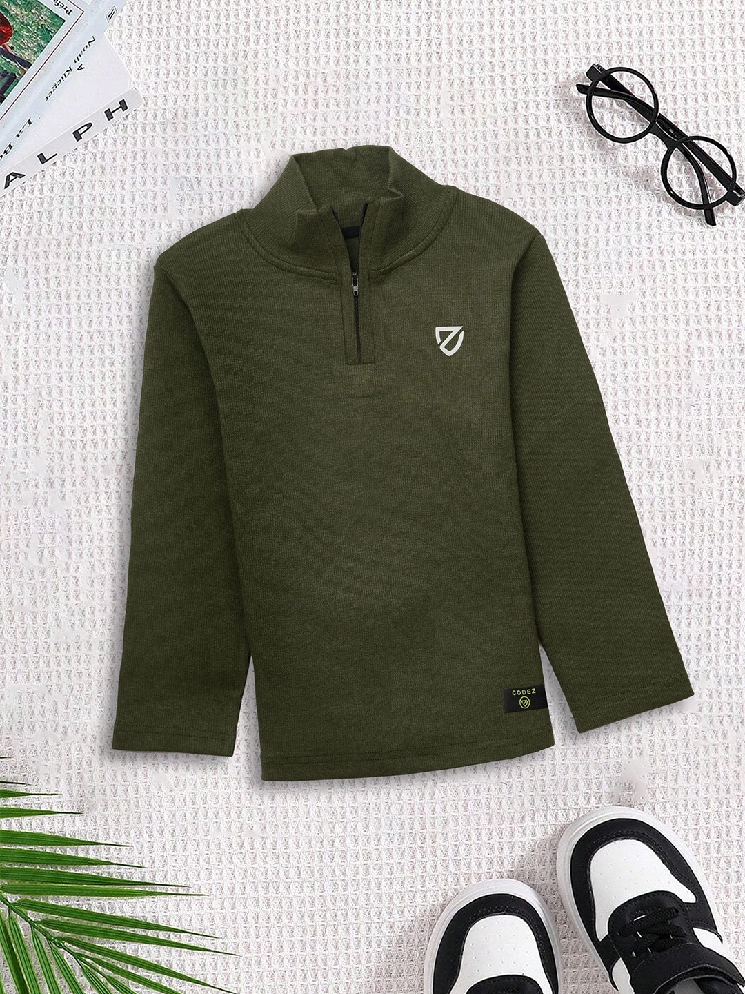 

BAESD Boys Cotton Long Sleeves Sweatshirt, Olive