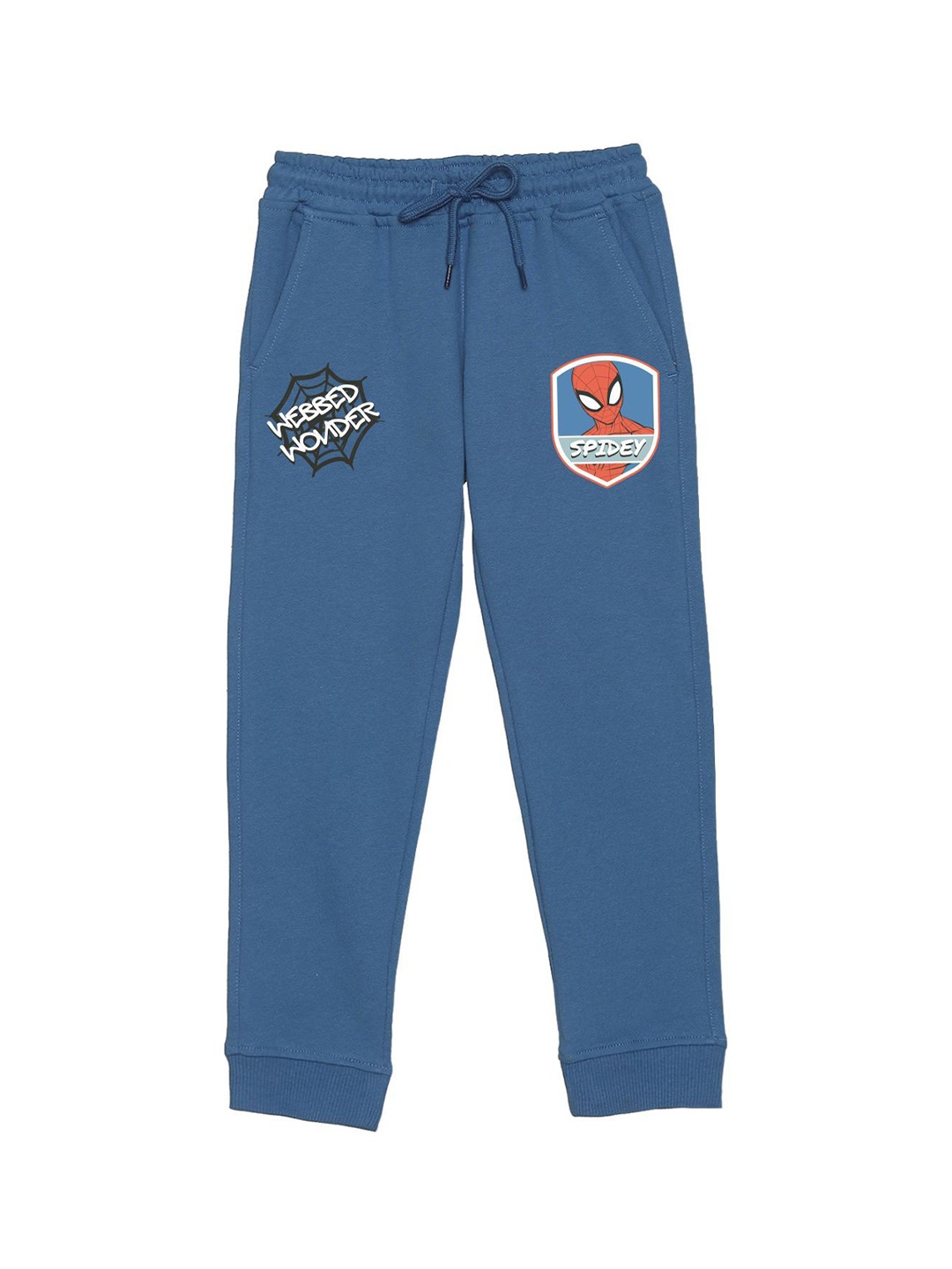 

Wear Your Mind Kids Printed Mid Rise Joggers, Blue