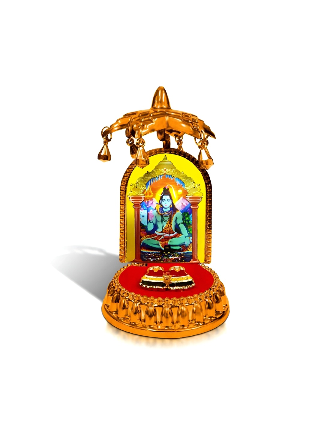 

Adhvik Gold-Toned Lord Siva Idol Showpiece