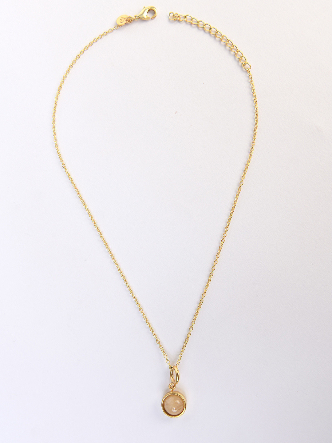 

TOTAPARI Gold-Plated Manipura Chakra Pendant With Chains