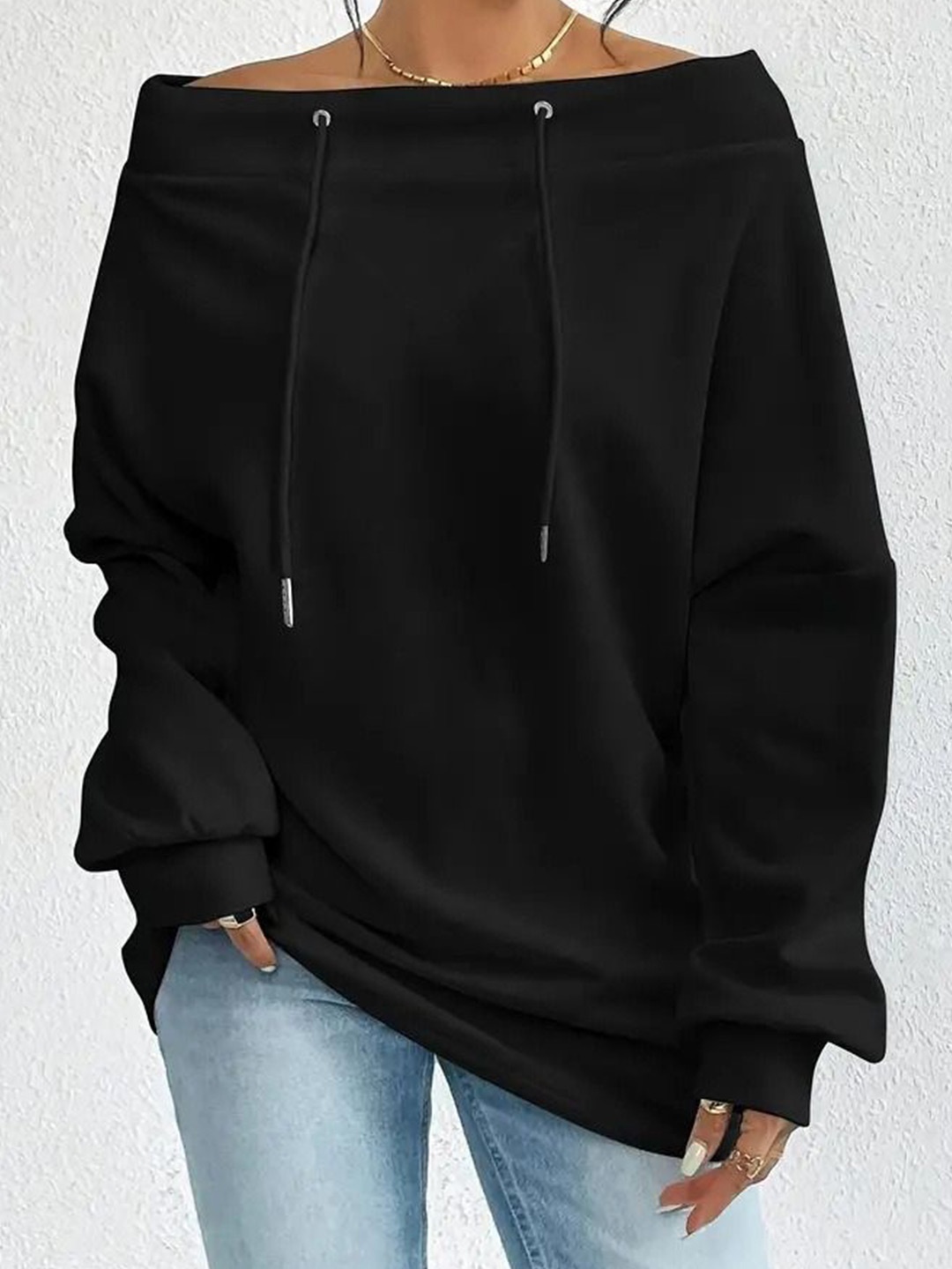 

StyleCast Off-Shoulder Bardot Top, Black