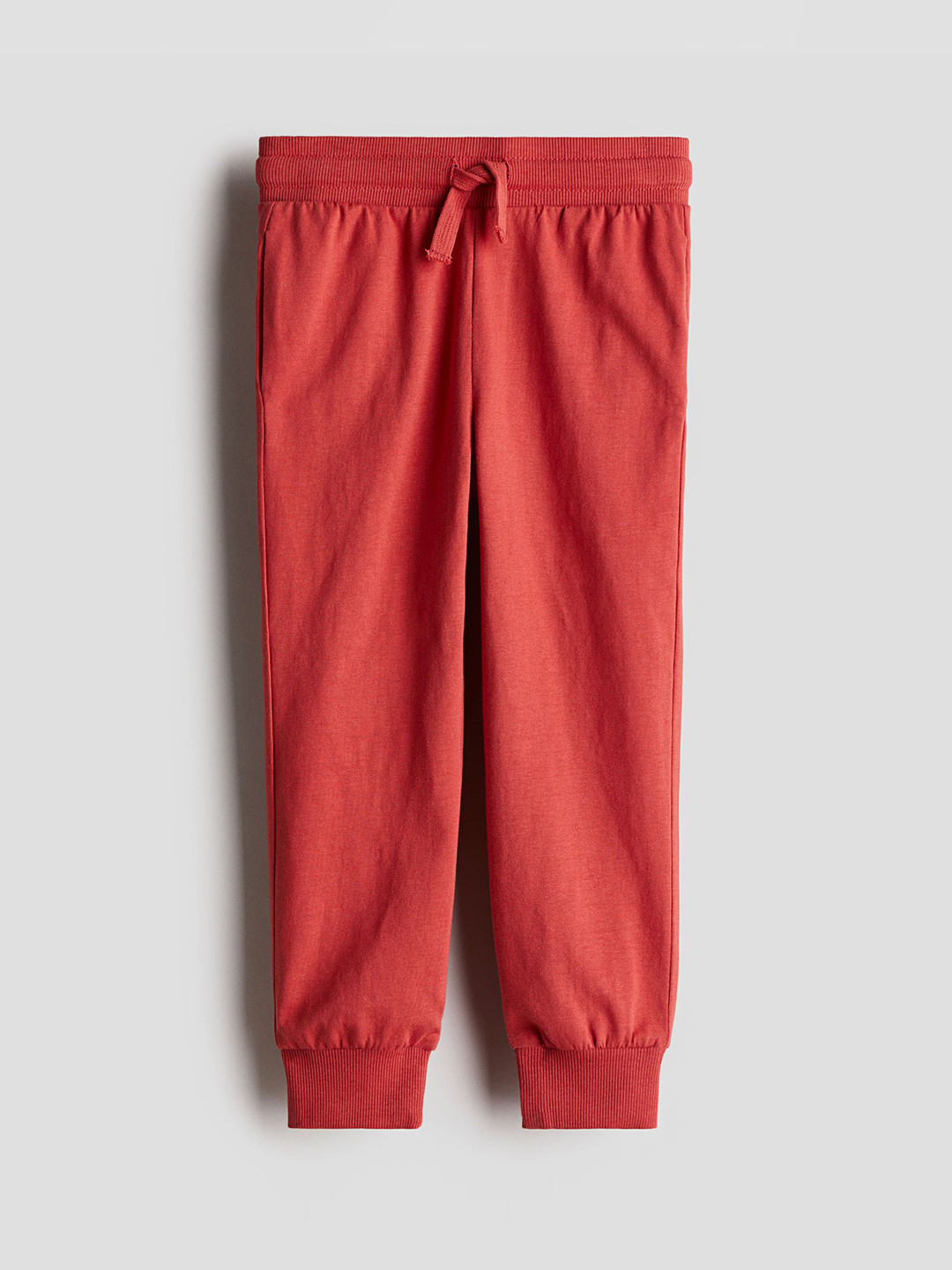 

H&M Cotton Jersey Joggers, Red