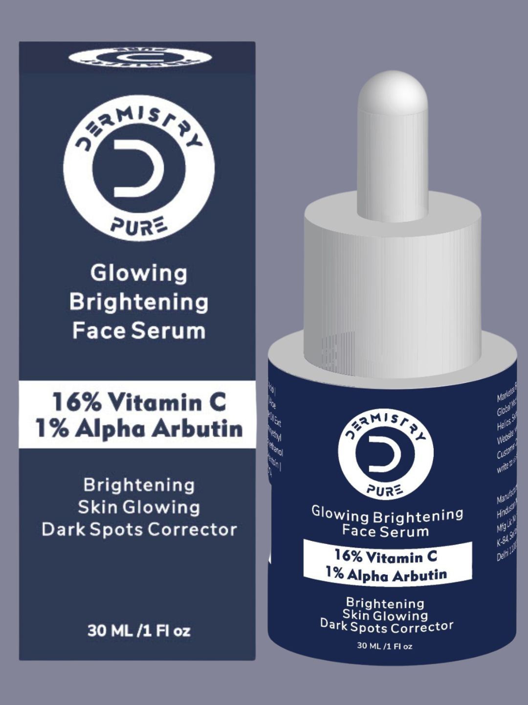 

DERMISTRY Pure 16% Vitamin C 1% Alpha Arbutin Dark Spot Corrector Serum- 30 ml, Yellow
