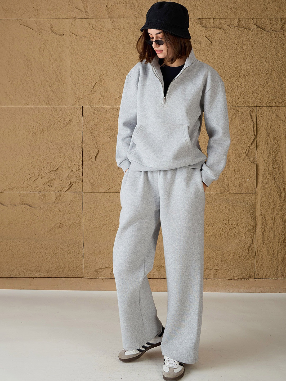 

SASSAFRAS High Neck Sweatshirt & Trousers, Grey