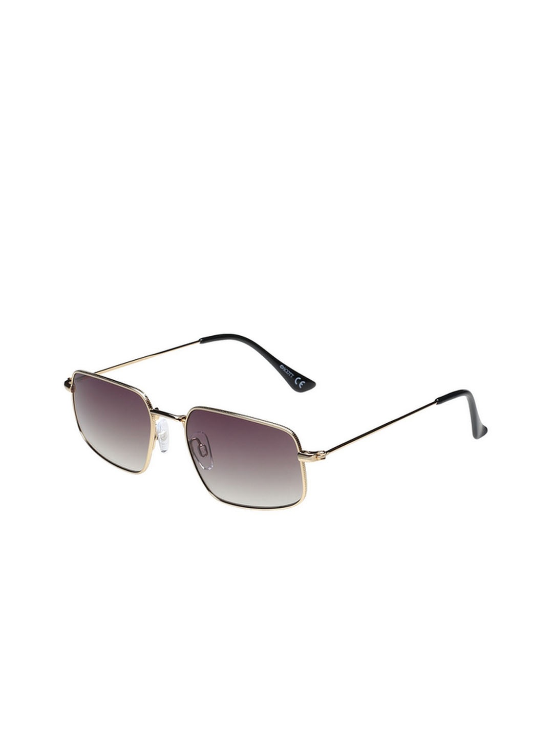 

SCOTT Unisex Rectangle Sunglasses with UV Protected Lens 8903232281907, Gold