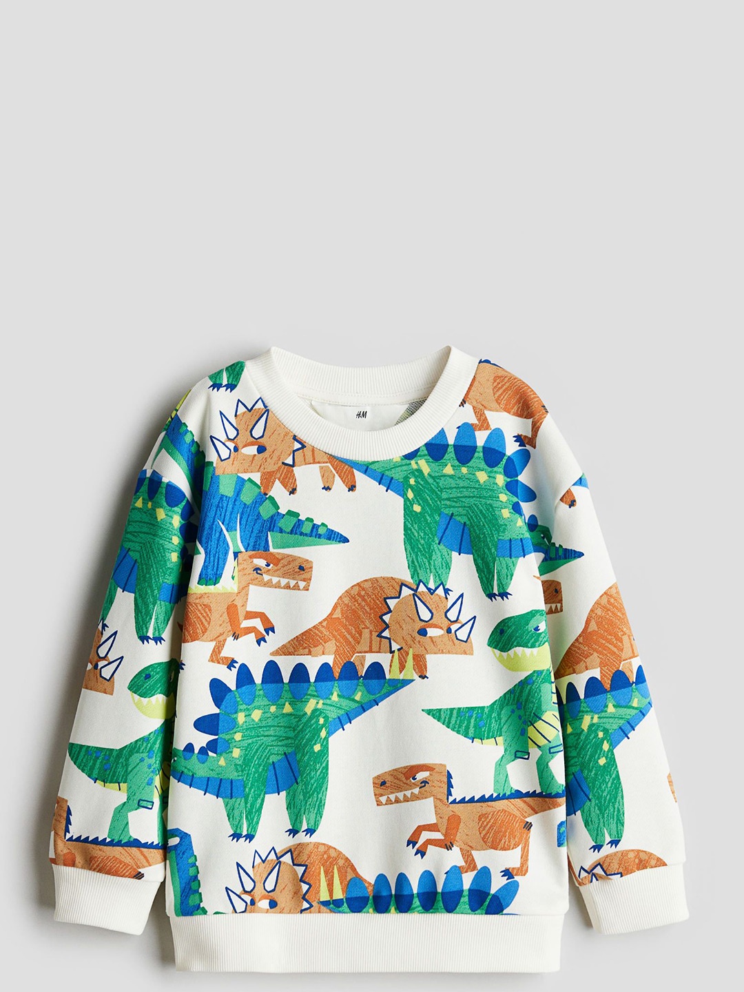 

H&M Crew-Neck Sweatshirt, White