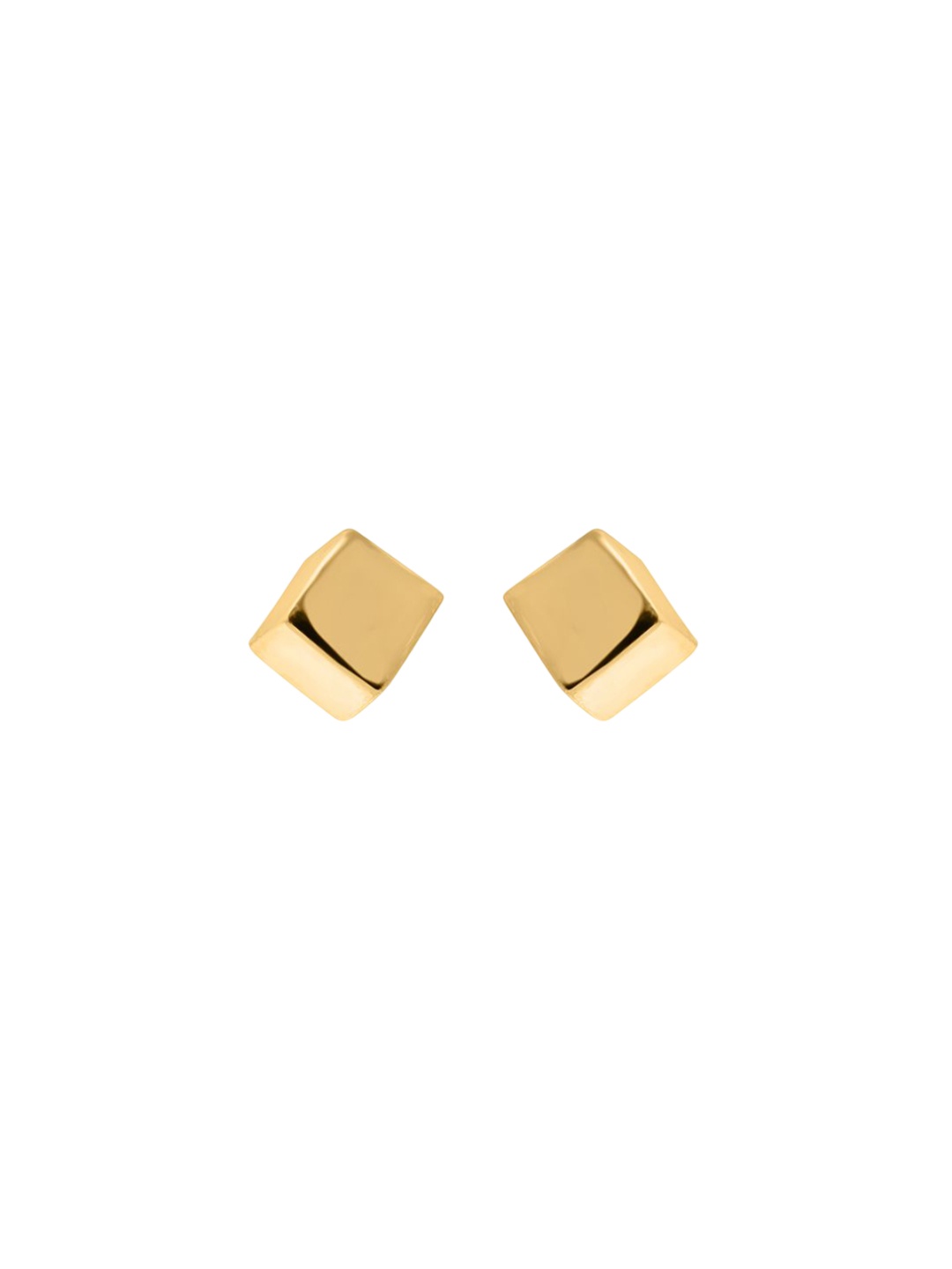 

Nistra Heart Shaped Sterling Silver Studs Earrings, Gold
