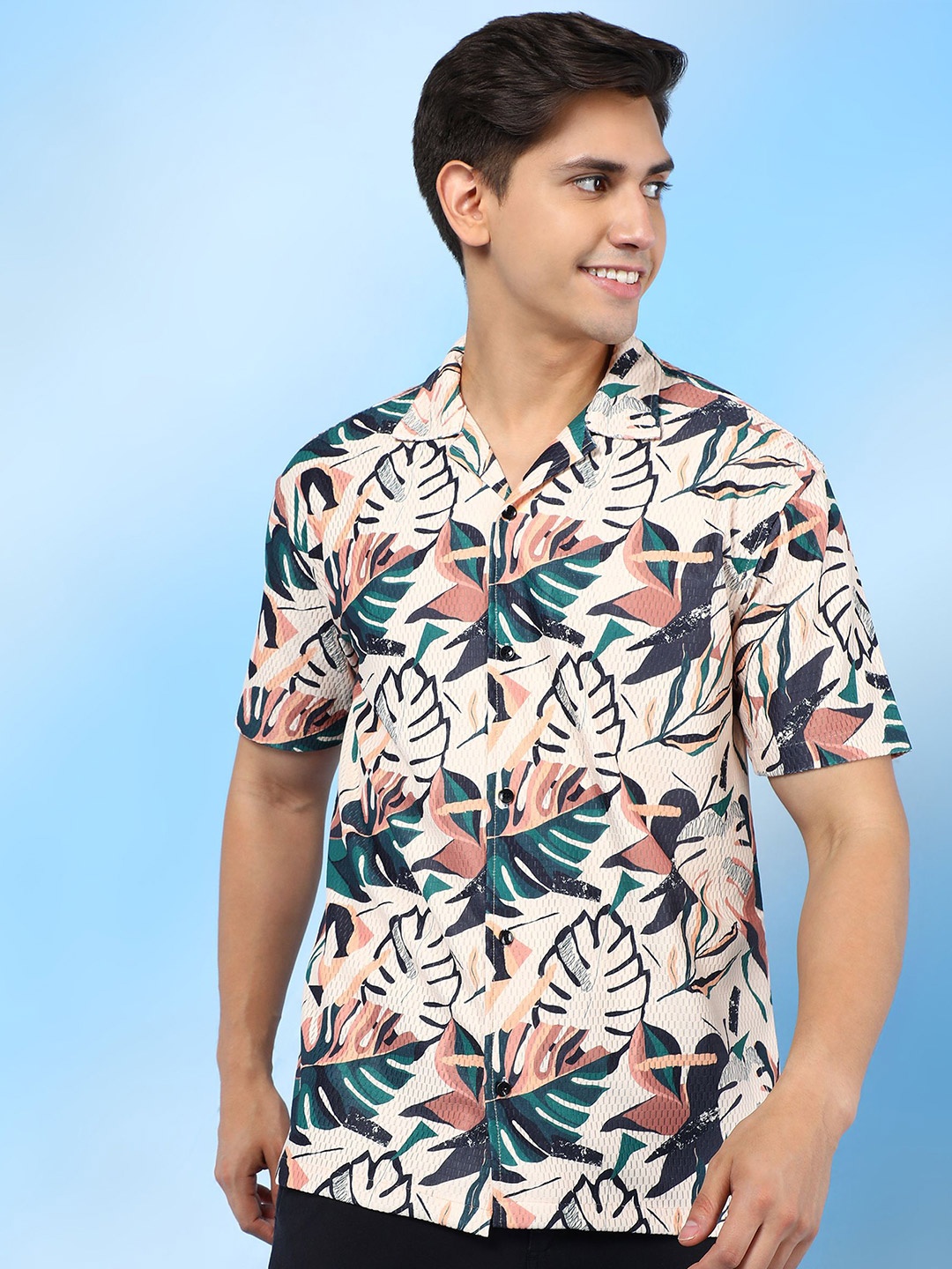 

INDICLUB Men Floral Opaque Casual Shirt, Multi