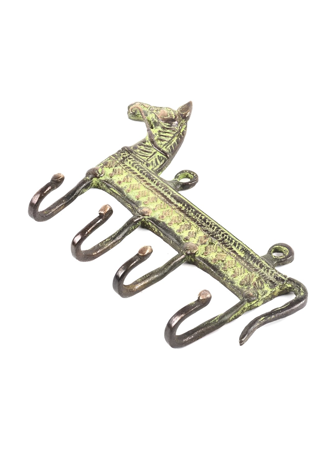 

IndianShelf Bronze and Yellow Brass Horse Wall Hooks