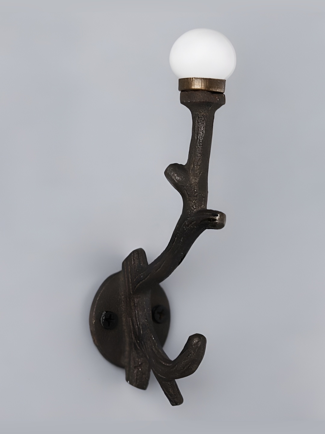 

IndianShelf Brown & White Textured Ceramic Wall Hooks