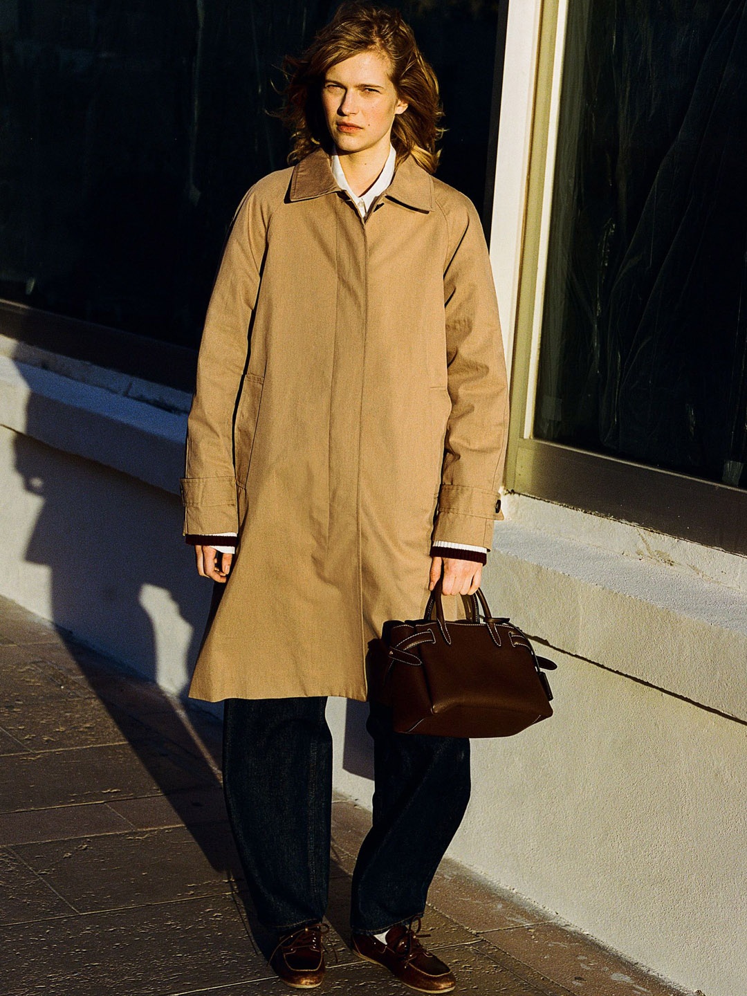 

H&M Twill Car Coat, Beige