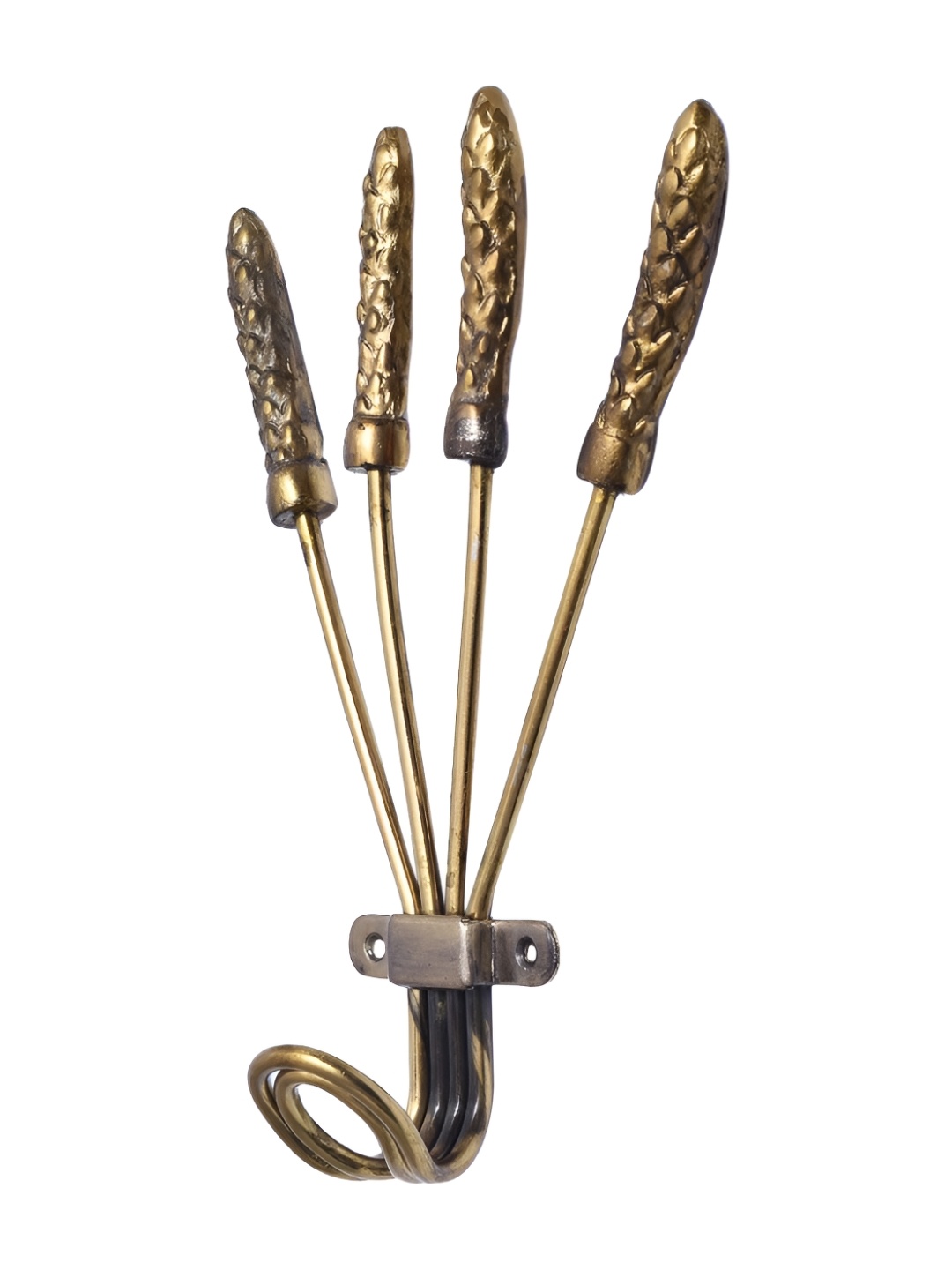 

IndianShelf Gold-Toned Aluminium Skewer Key Wall Hook