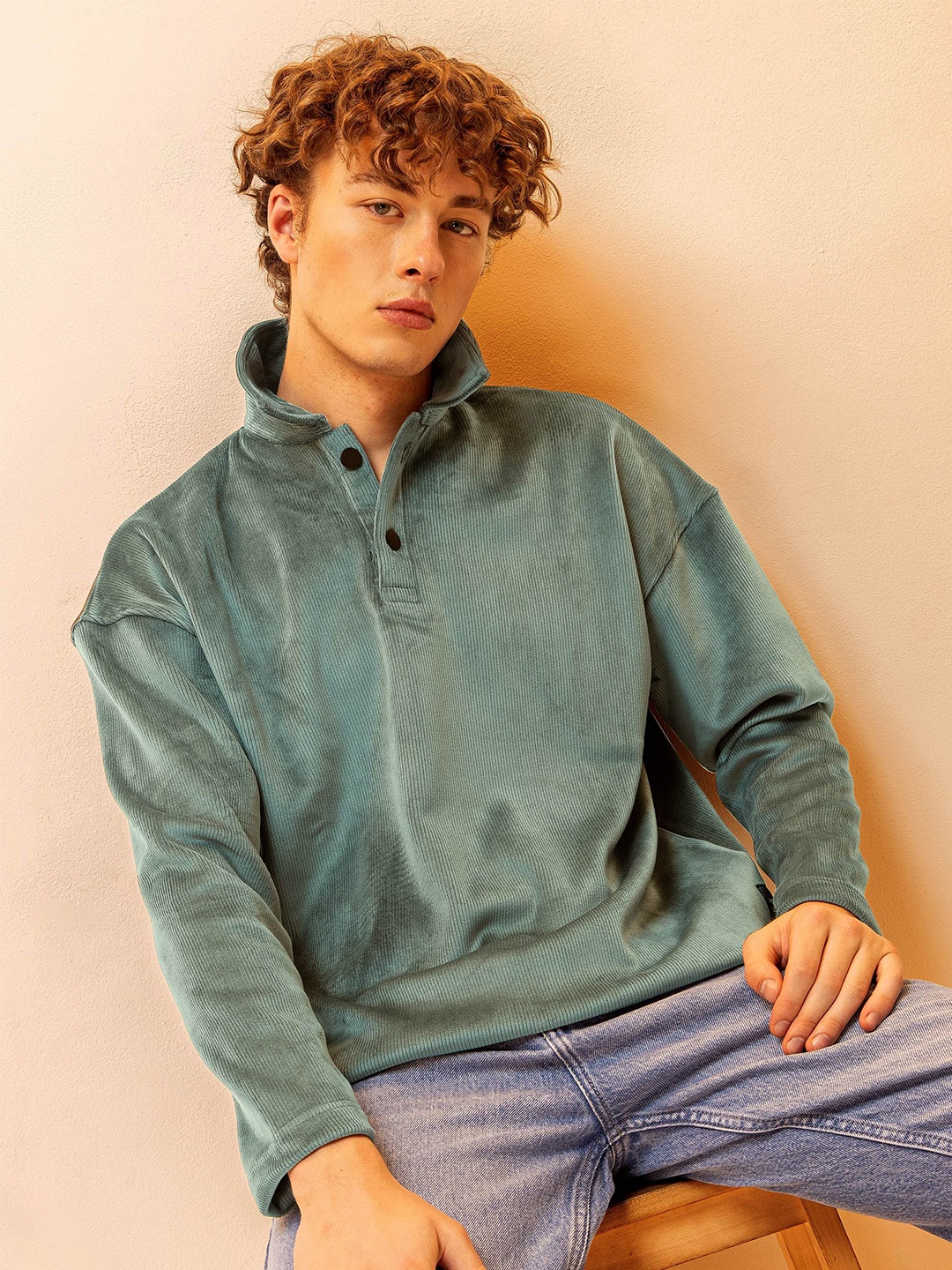 

Beyoung Men Sweatshirt, Green