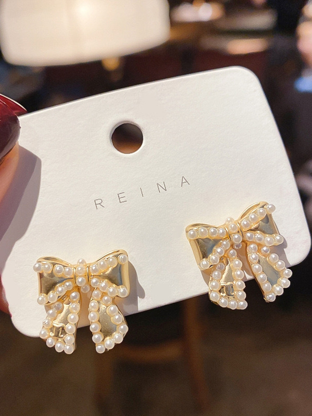 

DESTINY JEWELS Geometric Cubic Zirconia Studs, White