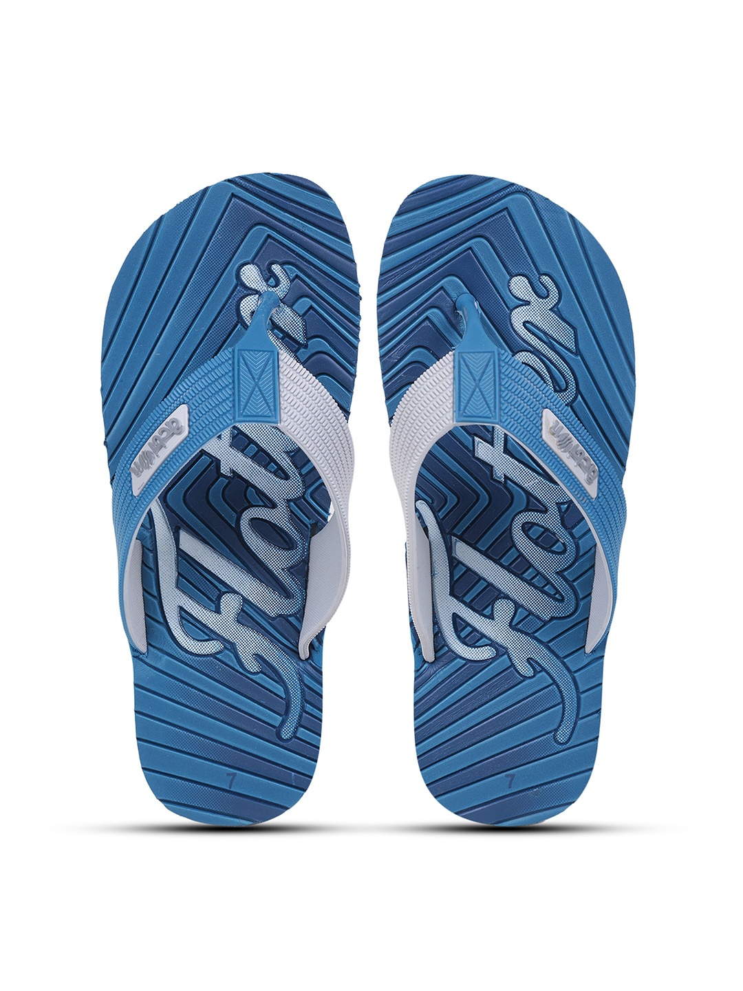 

Action Men Printed Rubber Thong Flip-Flops, Blue