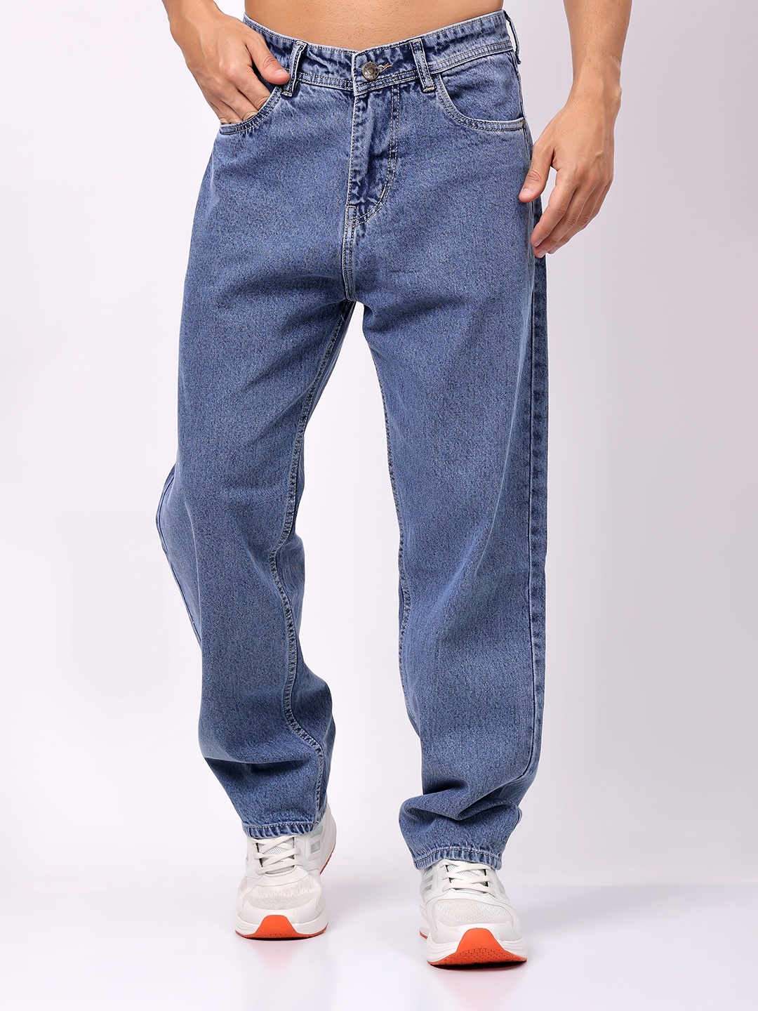 

London Hills Men Relaxed Fit Stretchable Jeans, Blue