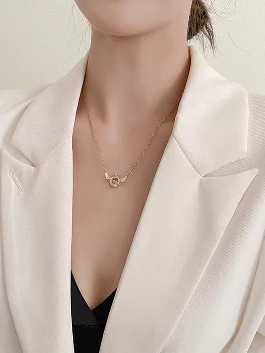 

Gyaan Jewels Stone-Studded Necklace, Gold