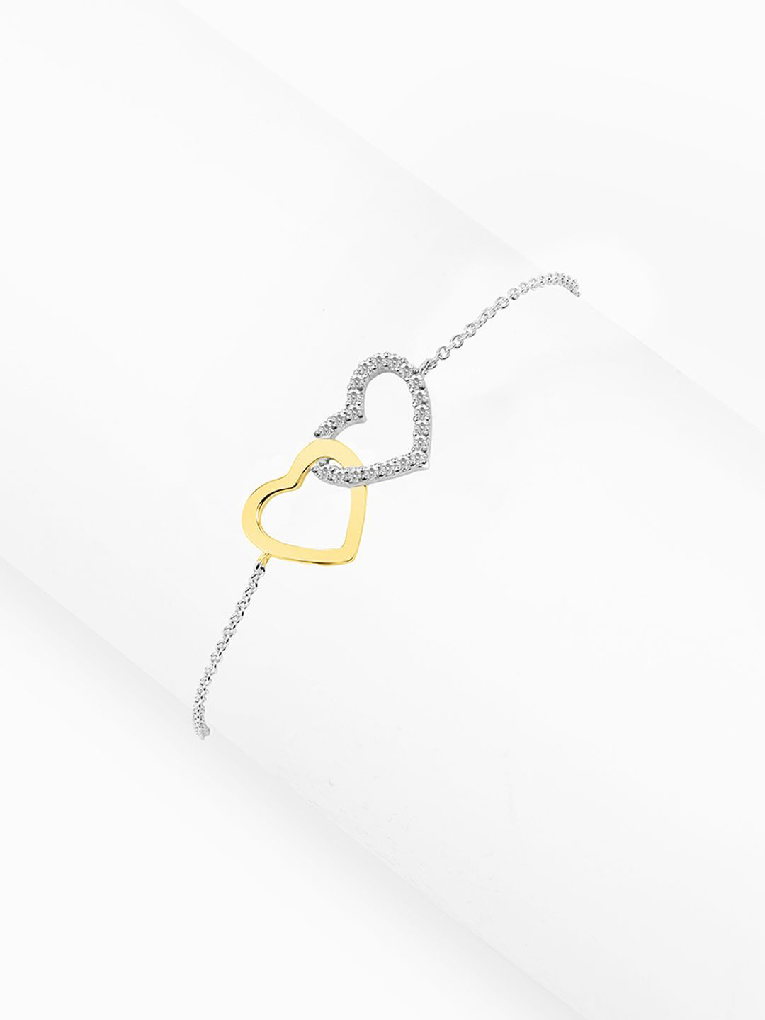 

Nistra Women Sterling Silver Cubic Zirconia Link Bracelet