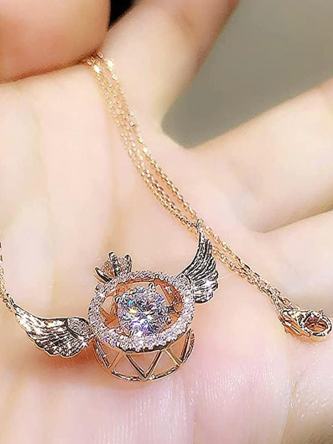 

Gyaan Jewels Stone Studded Necklace, Gold