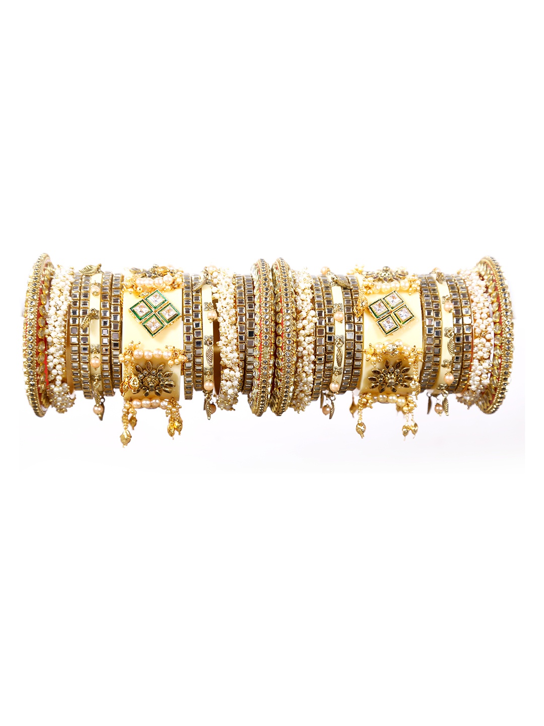 

Align Set Of 2 Gold-Plated Pearl-Beaded Bangles