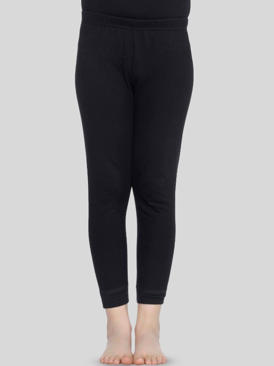 

SPORTO Girls Mid-Rise Thermal Bottoms, Black