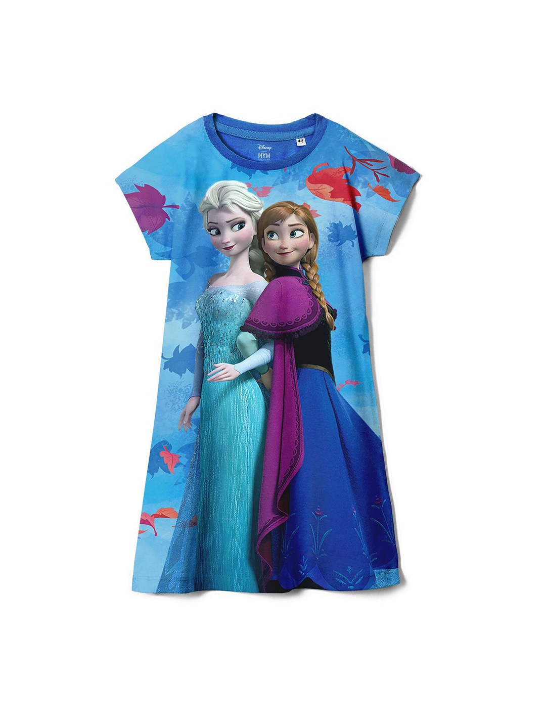 

Wear Your Mind Girls Printed T-shirt Dress, Blue