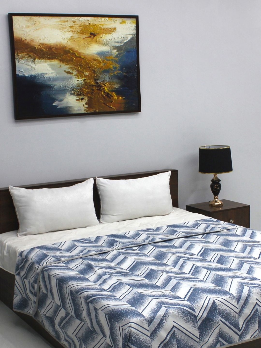 

Steve & Anderson Grey & White Mild Winter 320 GSM Double Bed Reversible Dohar