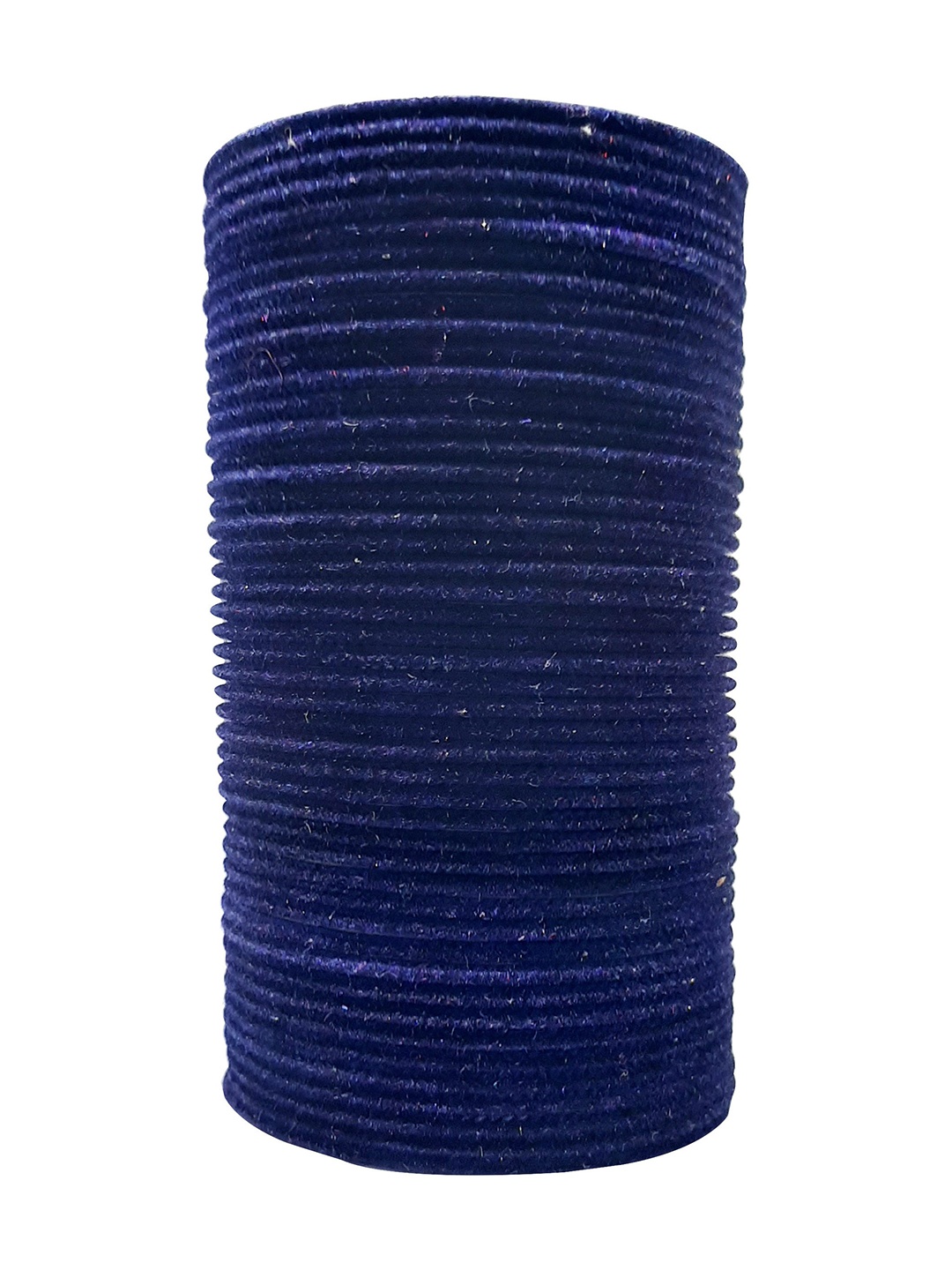 

CHRISHAN Set of 48 Velvet Bangles, Blue